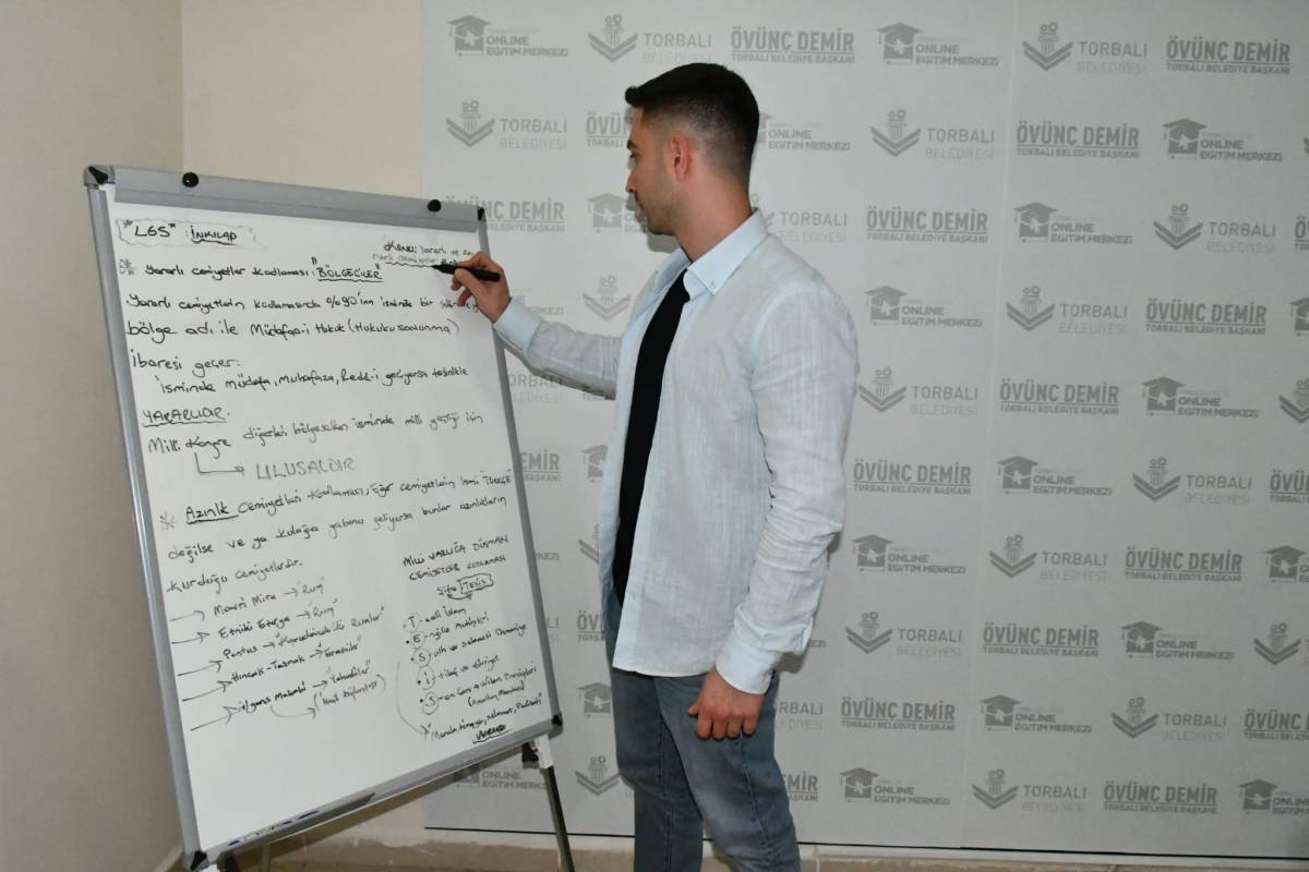 Torbalı Belediyesi'nden öğrencilere ücretsiz LGS desteği