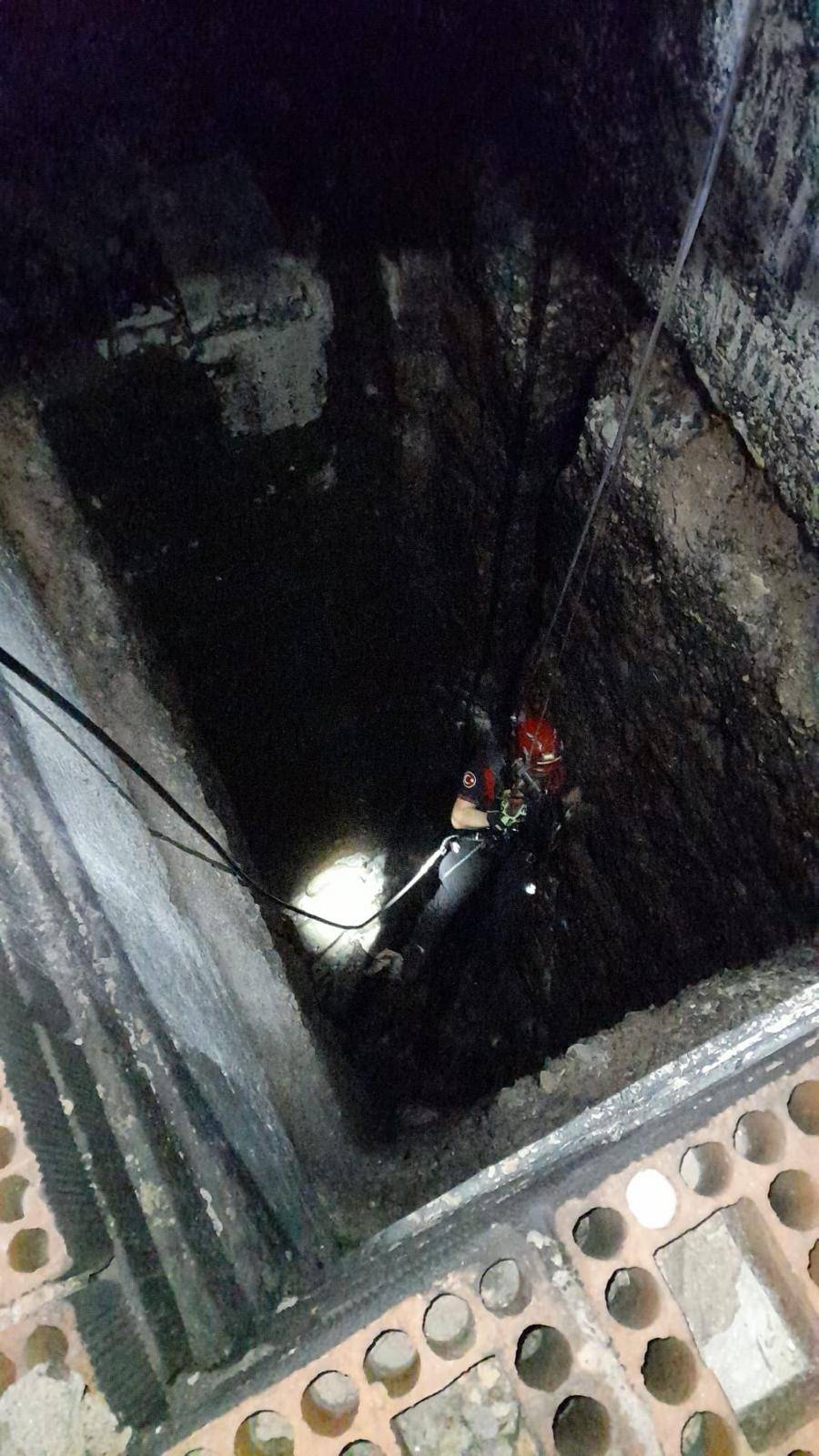 İzmir'de kuyuya düşen kuzuyu itfaiye kurtardı