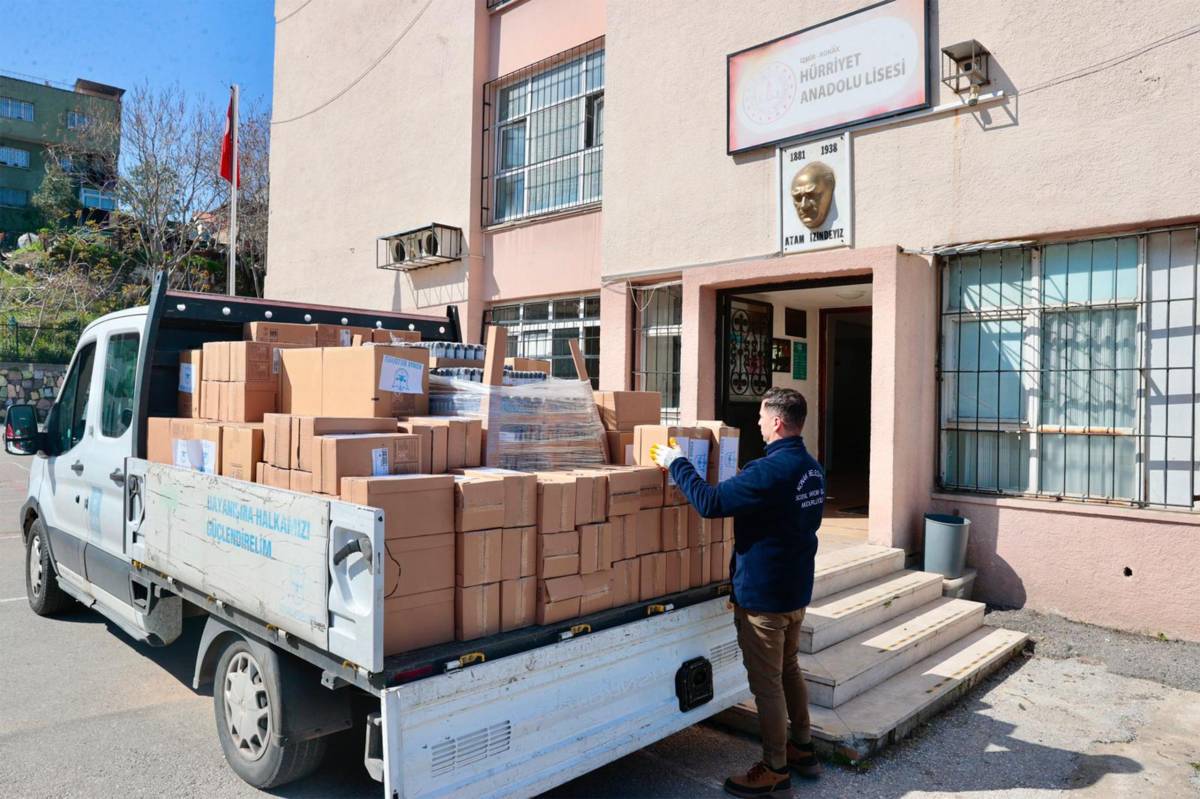 Konak’tan okullara ‘hijyenik’ destek