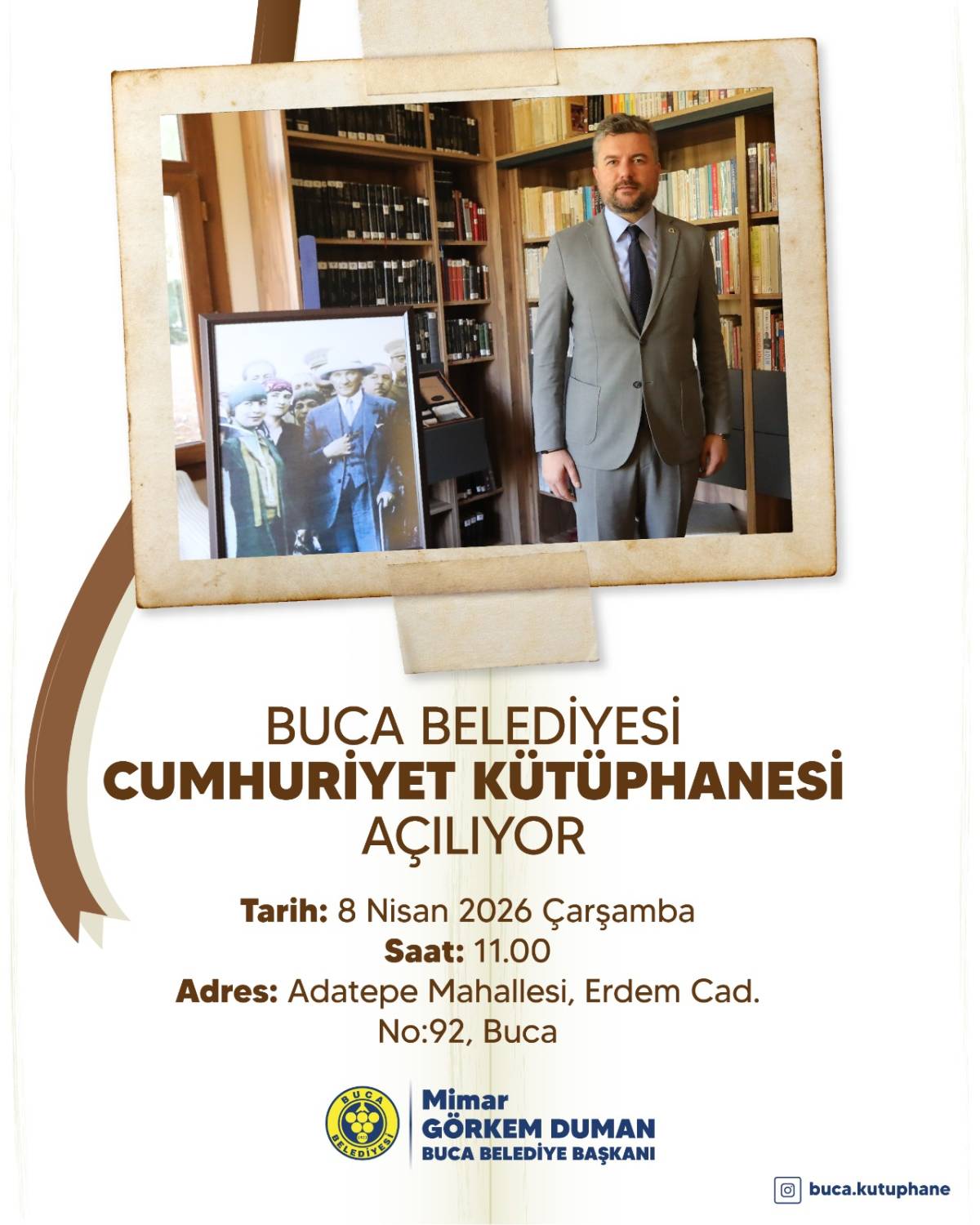 Buca’nın yeni kültür hazinesinin resmi açılışı yapılacak