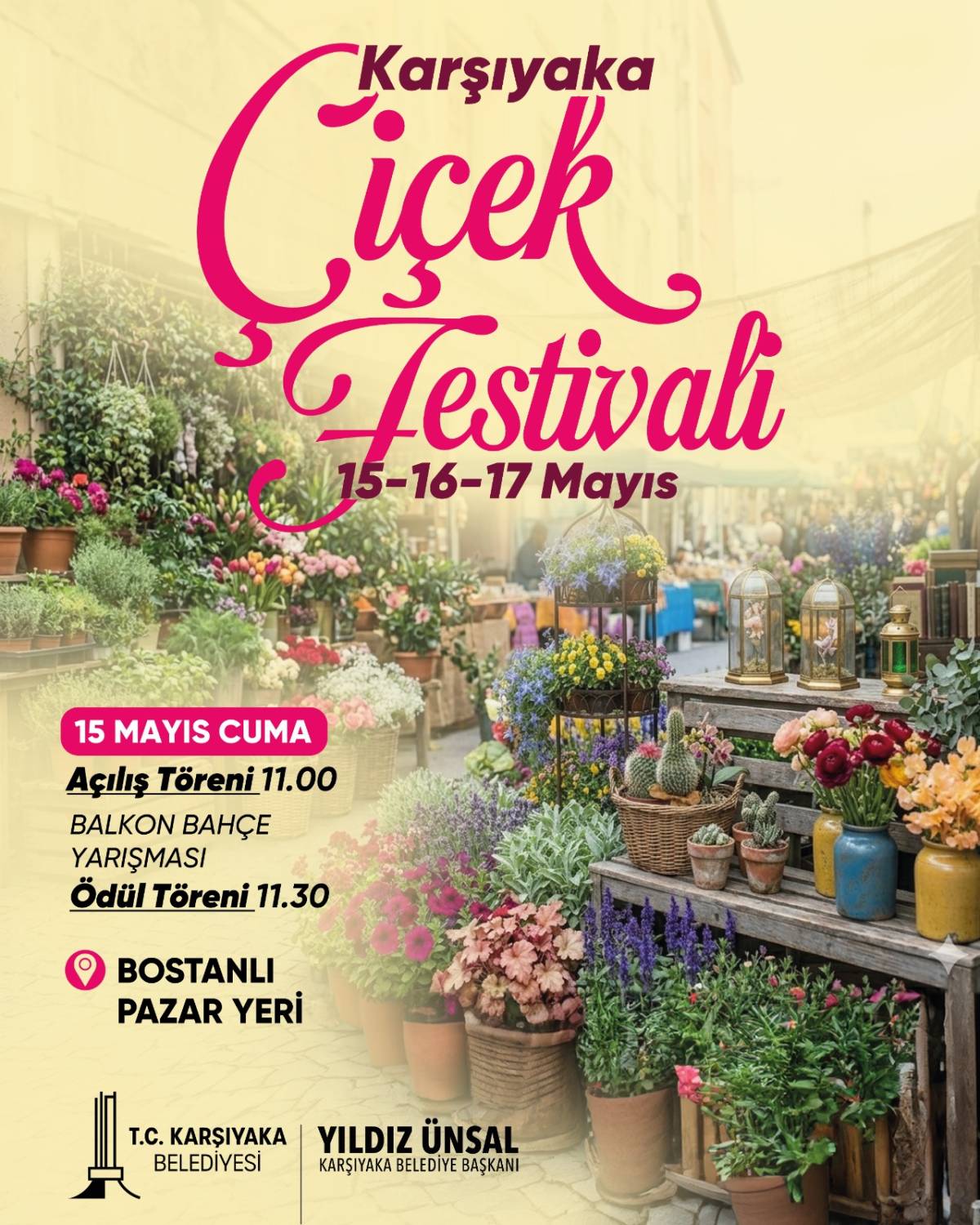 Karşıyaka Çiçek Festivali’ne geri sayım başladı
