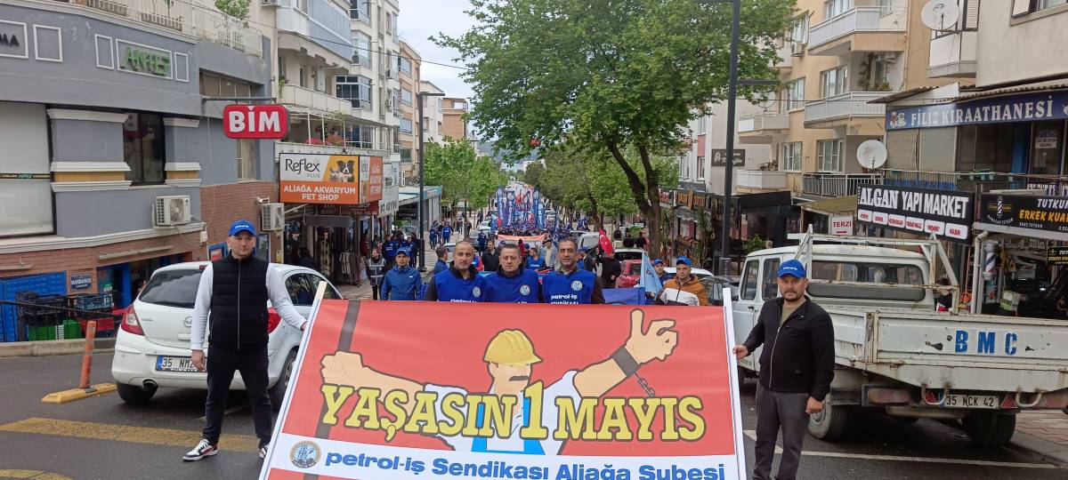 Aliağa'da 1 Mayıs kutlandı