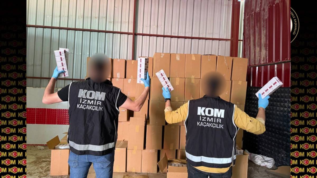 10 milyon liralık kaçak sigara ve makaron ele geçirildi