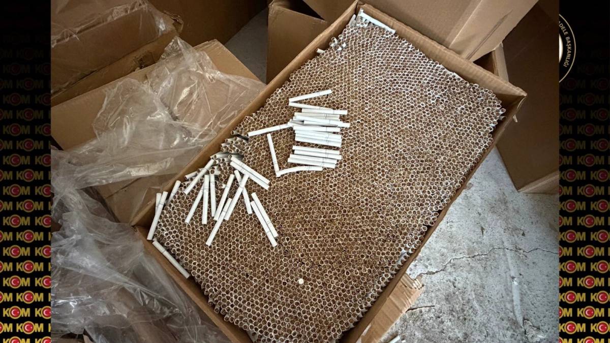10 milyon liralık kaçak sigara ve makaron ele geçirildi