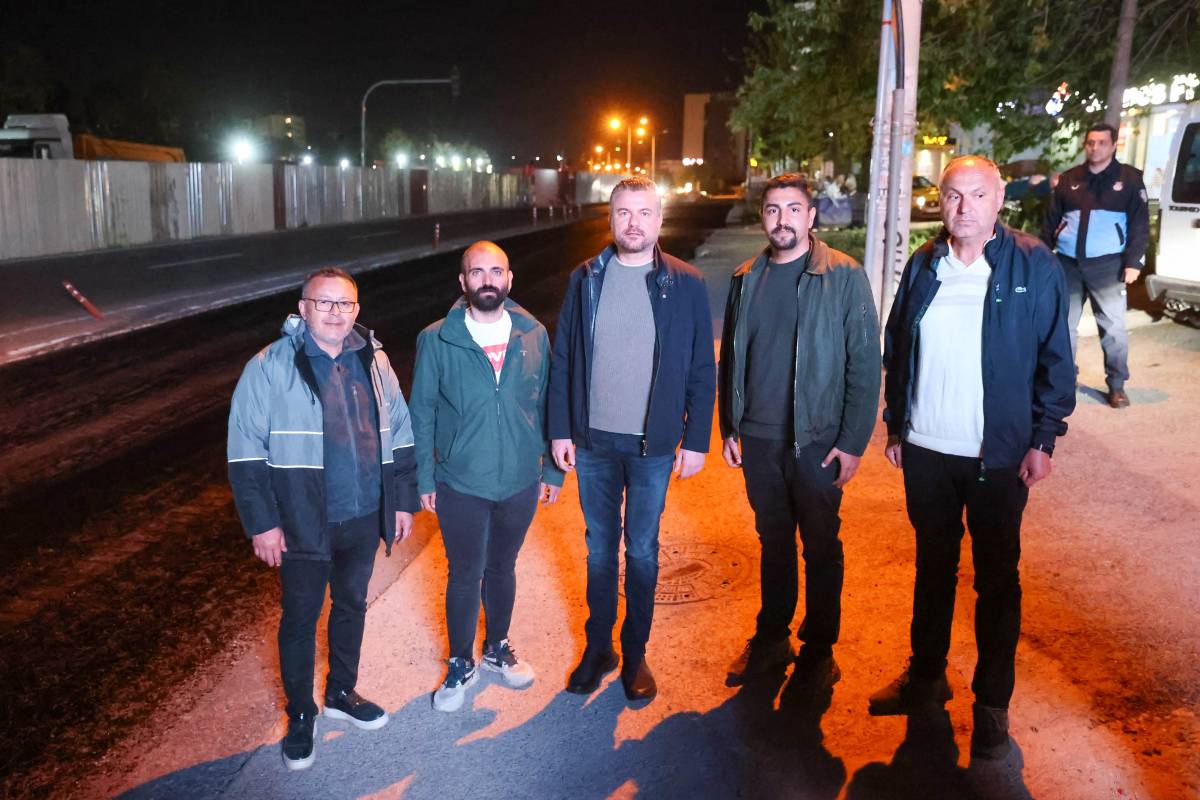 Başkan Görkem Duman’ın gece mesaisi