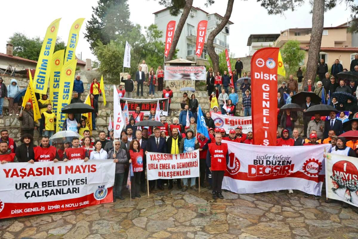 Urla’da 1 Mayıs Mesajı: “Adalet Olmadan Huzur Olmaz”